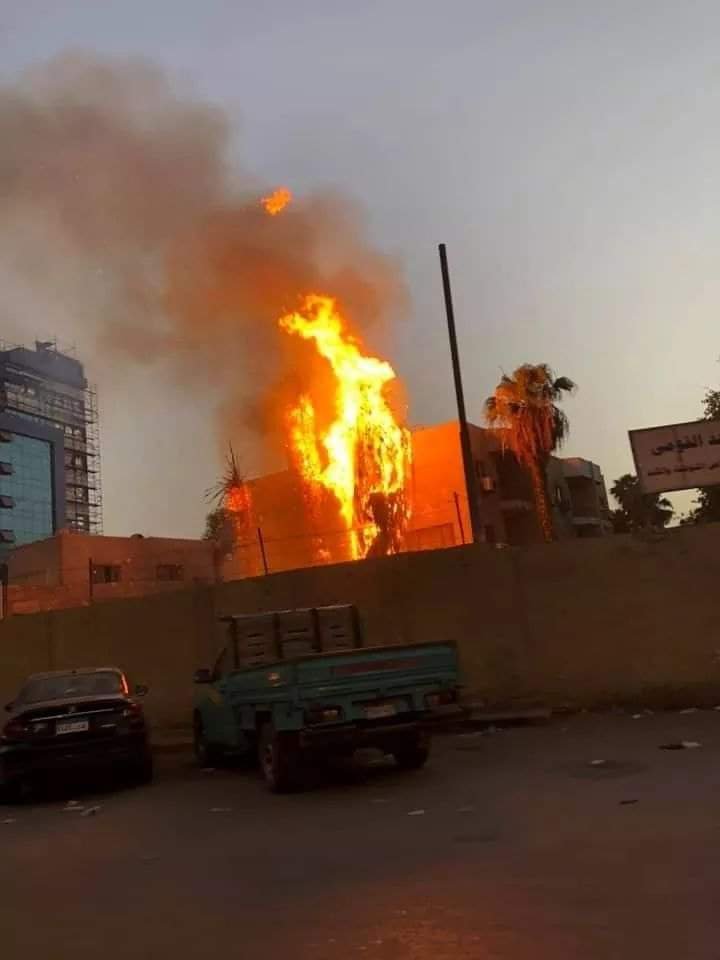 حريق مستشفى حميات إمبابة