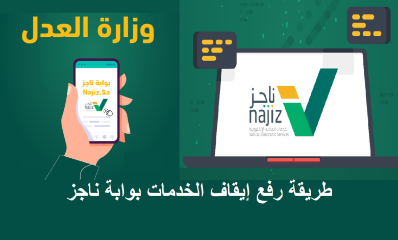 رفع إيقاف الخدمات من محكمة التنفيذ