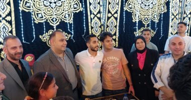 حفل زفاف كريم فؤاد نجم النادي الأهلي بمسقط رأسه بالغربية