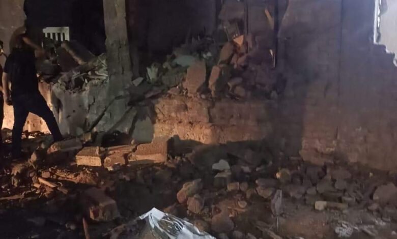 سقوط صاروخ في طابا