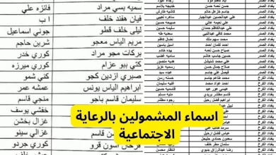 تحميل pdf أسماء المشمولين بالرعاية الاجتماعية في العراق لجميع المحافظات 2024