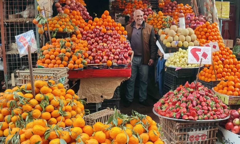 صورة توضيحية للخضروات والفاكهة